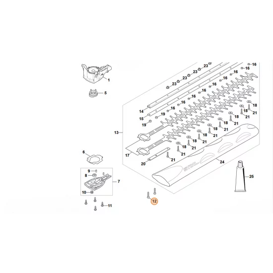 STIHL  Śruba z łbem cylindrycznym IS-M5x30 9022 341 1070